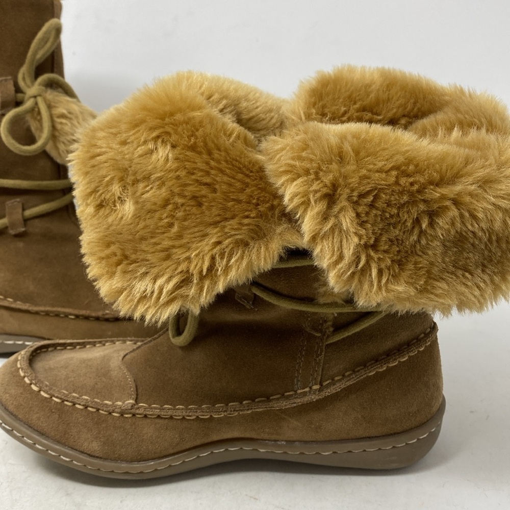 Steve Madden Iglou Suede Wrap Pom Pom Tie Boots - Picture 8 of 8